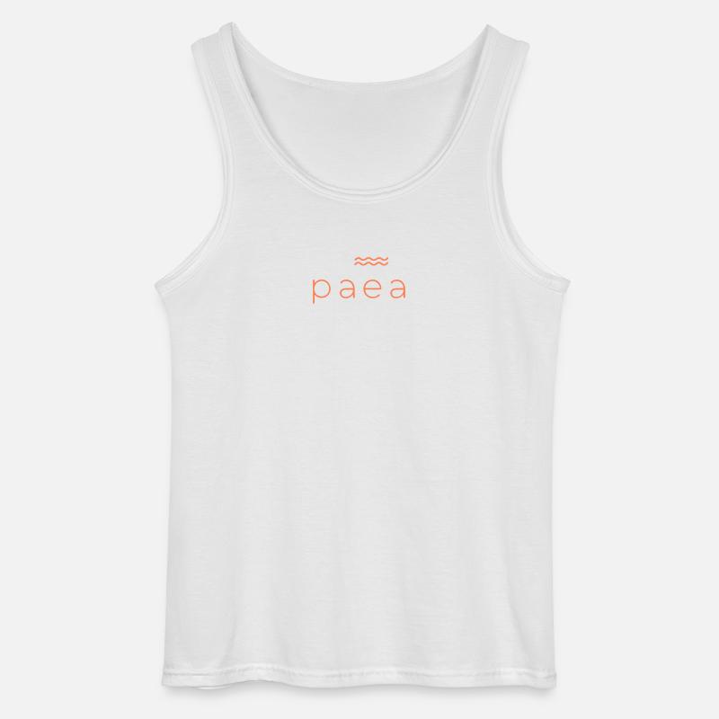Lebendiges abstraktes Paparara-Design - Gildan Männer Tank Top - Weiß