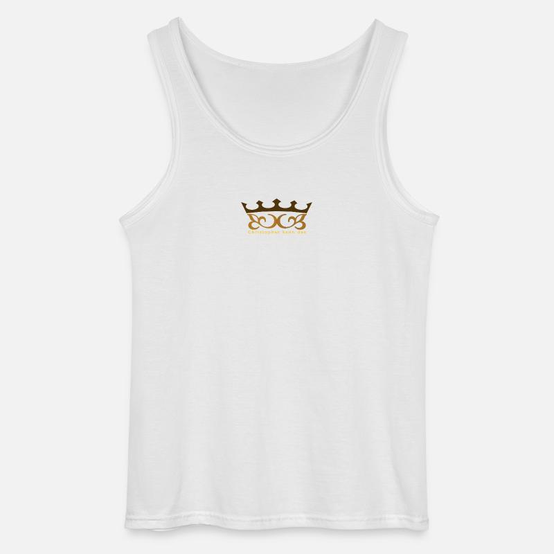 Christopher kann das mit Krone - Gildan Männer Tank Top - Weiß