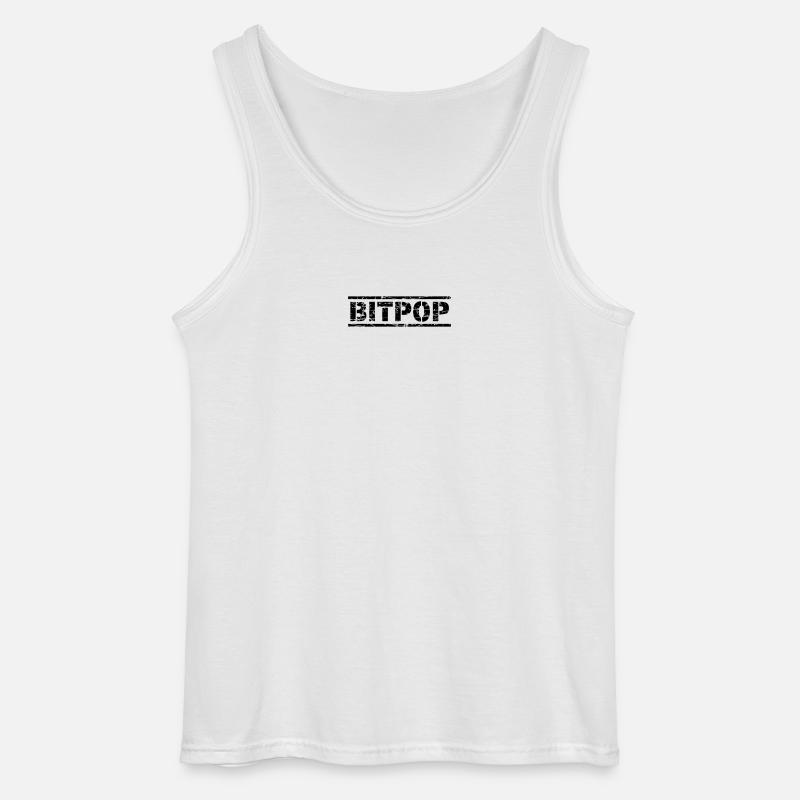 Bitpop - Gildan Men’s Tank Top - white