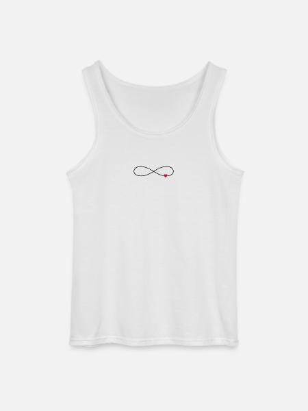 Coeur d'amour infini - Débardeur Gildan Homme - blanc