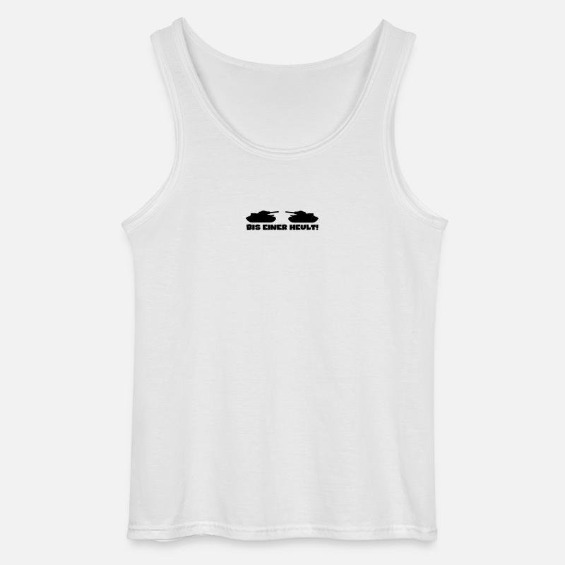 bis einer heult - Gildan Männer Tank Top - Weiß