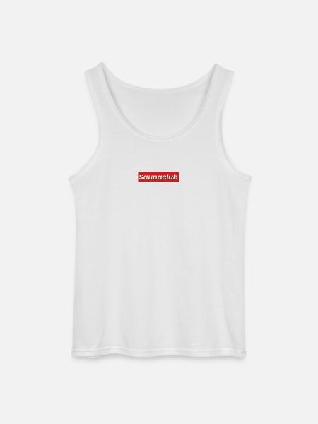 Saunaclub Grafik - Gildan Männer Tank Top - Weiß