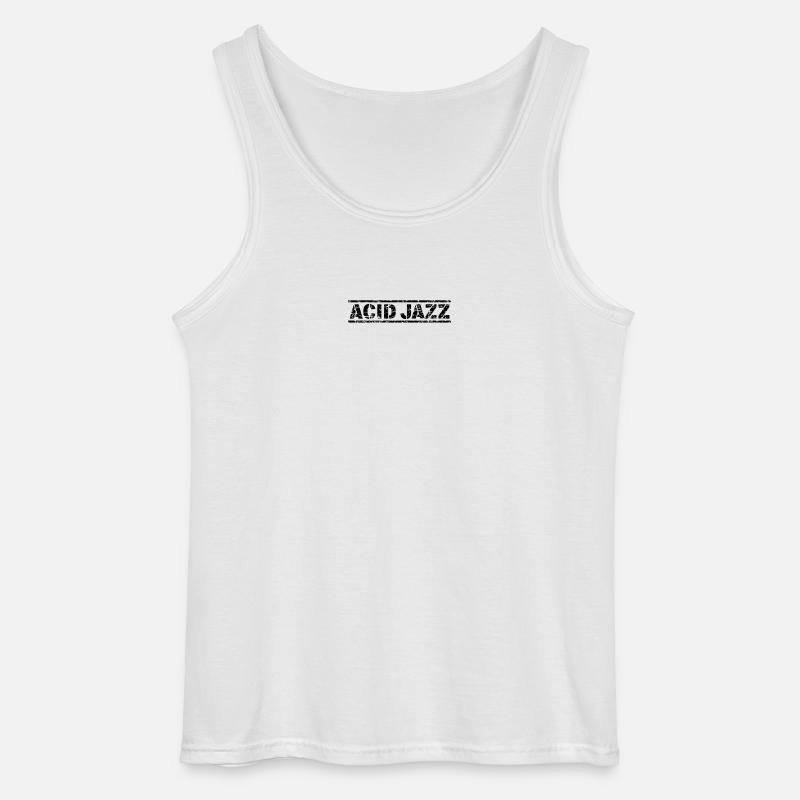 Acid Jazz - Gildan Männer Tank Top - Weiß