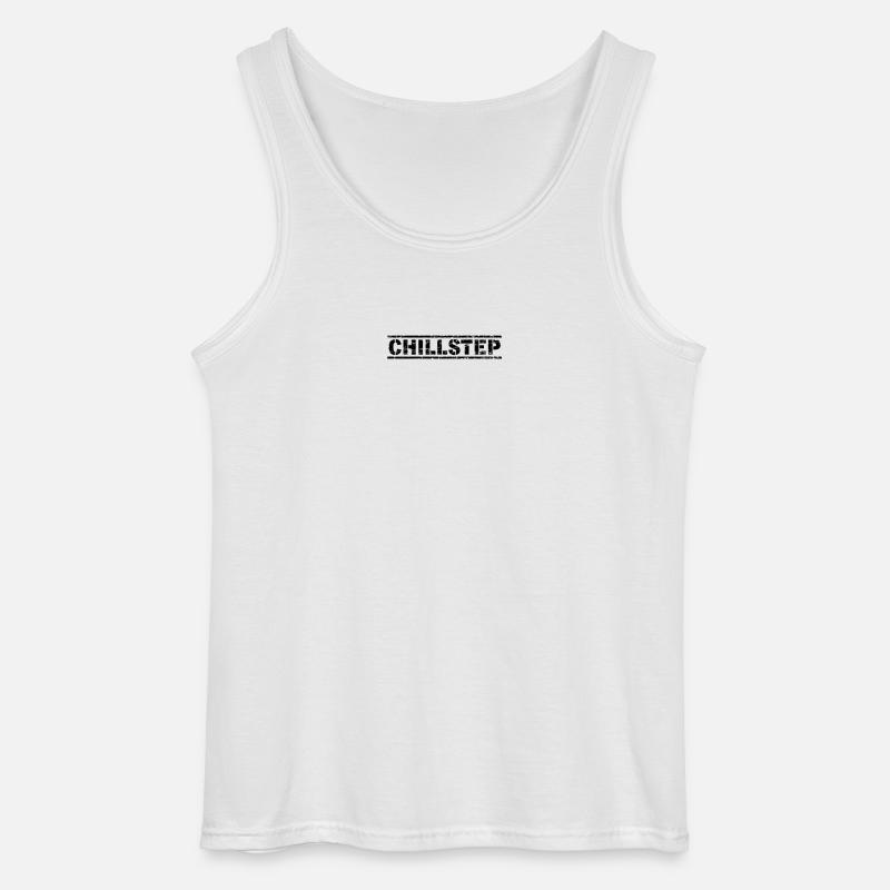 Chillstep - Gildan Männer Tank Top - Weiß