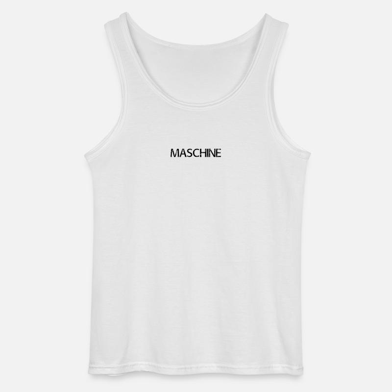 machine - Gildan Men’s Tank Top - white