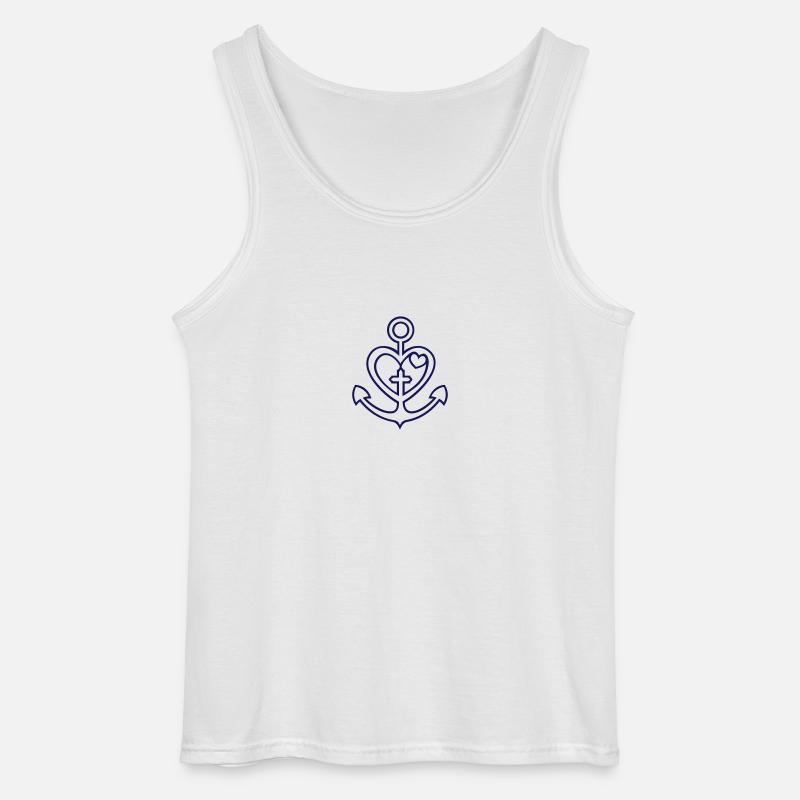 Glaube Liebe Hoffnung (1c) - Gildan Männer Tank Top - Weiß