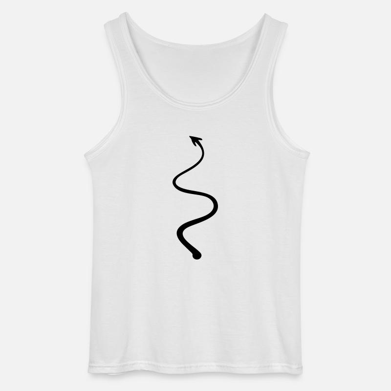 devil tail - Gildan Men’s Tank Top - white