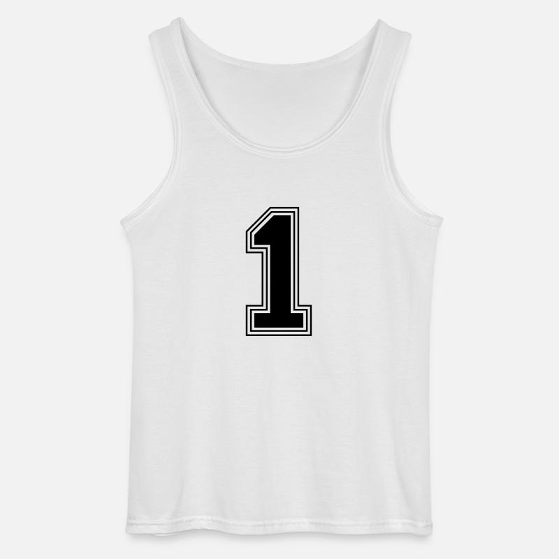1_Nummer_1_(s31) - Gildan Männer Tank Top - Weiß