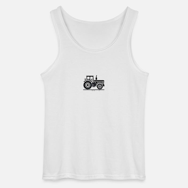 traktor - Gildan Männer Tank Top - Weiß