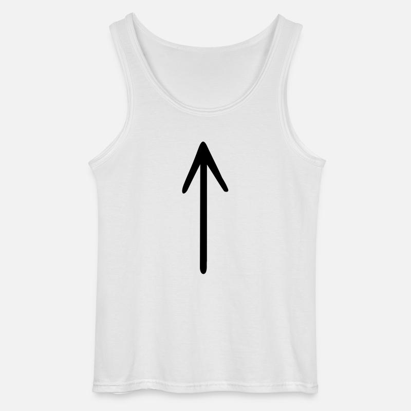 Pfeil - Gildan Männer Tank Top - Weiß