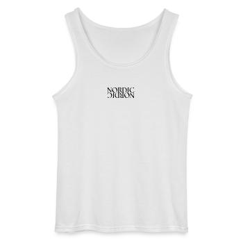 NORDISCH - Gildan Männer Tank Top - Weiß - Vorne - AI Model Male 185 dark (185cm)