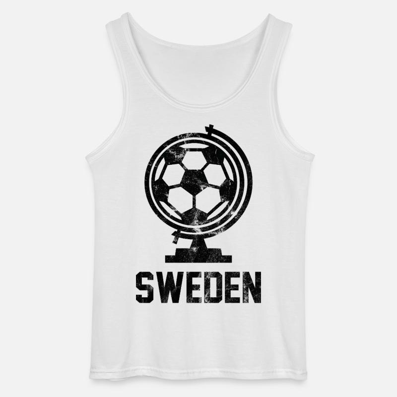 Calcio svedese - Canotta da uomo Gildan - bianco