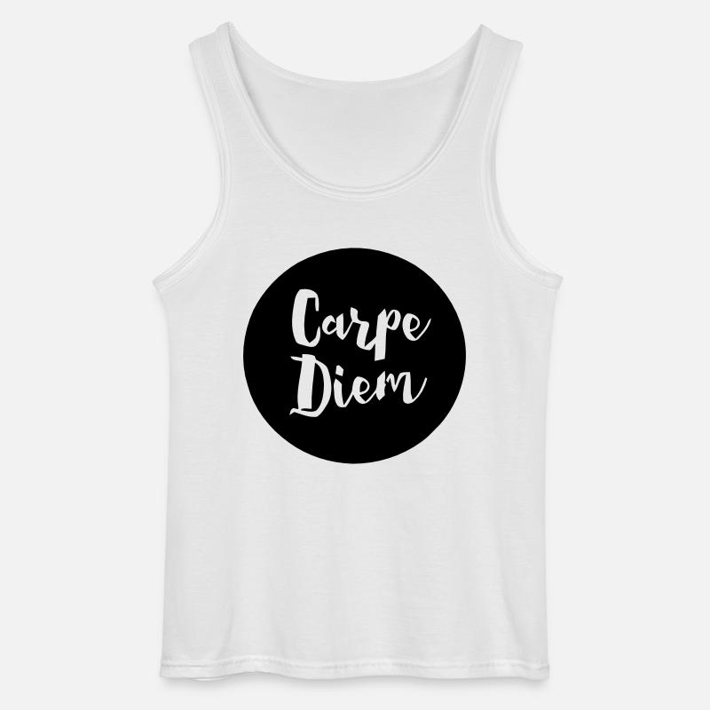 Carpe Diem - Gildan Männer Tank Top - Weiß