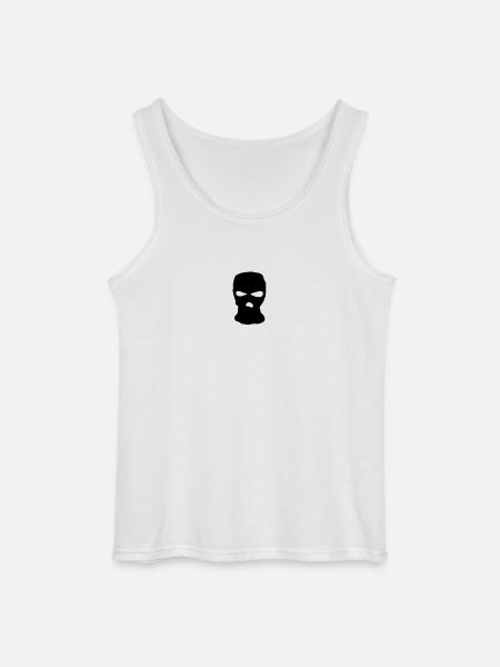 Sturmmaske - Gildan Männer Tank Top - Weiß