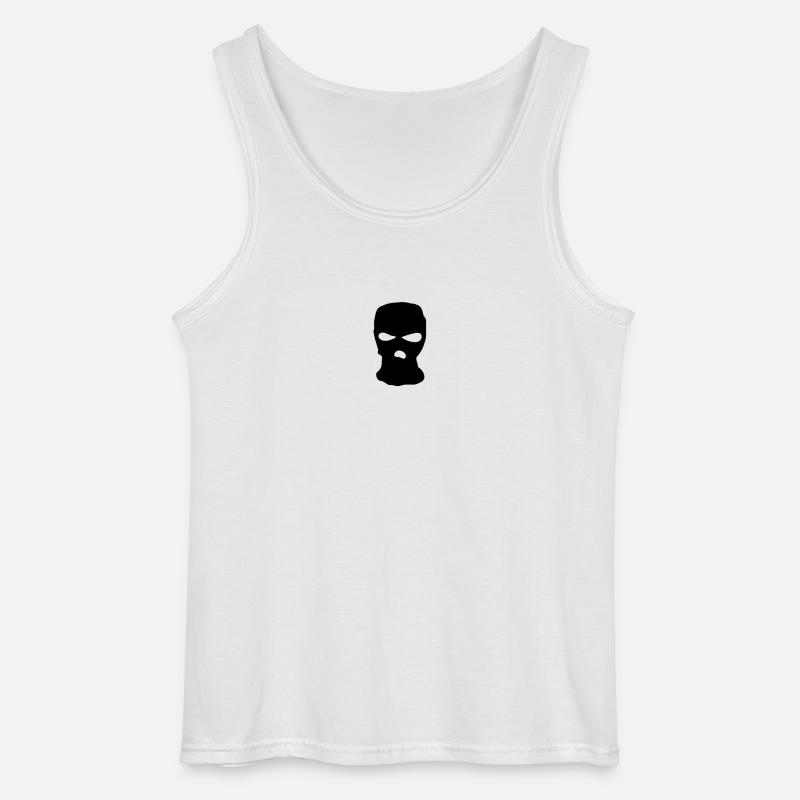 Sturmmaske - Gildan Männer Tank Top - Weiß