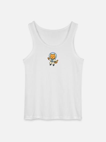 Astrocat - Gildan Men’s Tank Top - white