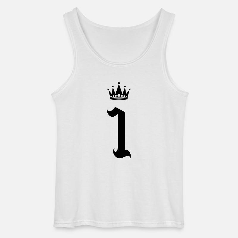 1 krone - Gildan Männer Tank Top - Weiß