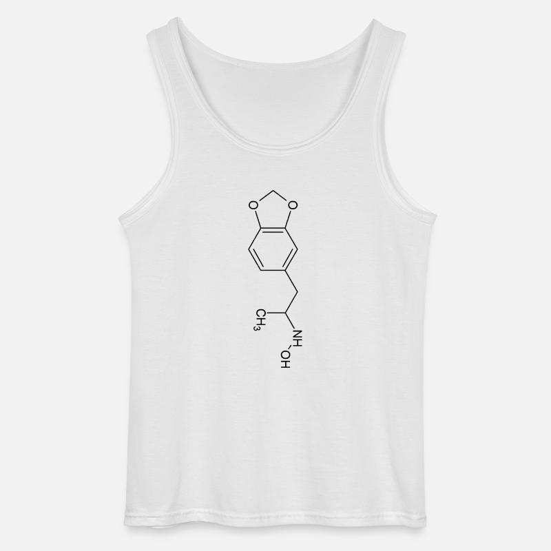 MDMA Strukturformel - Gildan Männer Tank Top - Weiß