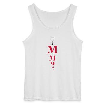 M girl - Gildan Männer Tank Top - Weiß - Vorne - AI Model Male 185 dark (185cm)
