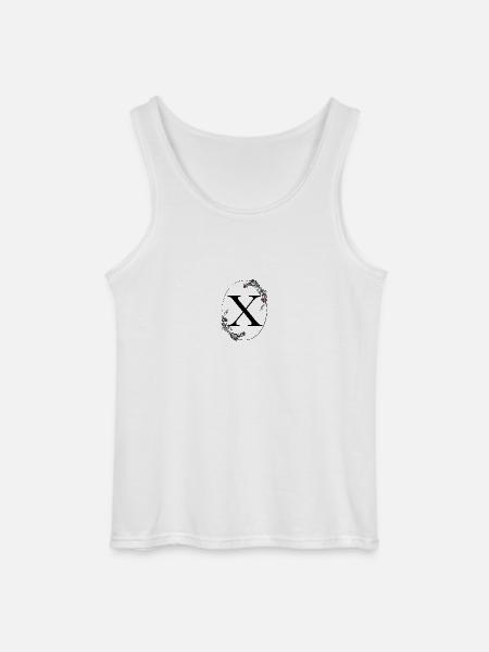 Buchstabe X - Gildan Männer Tank Top - Weiß