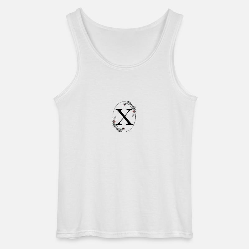 Buchstabe X - Gildan Männer Tank Top - Weiß