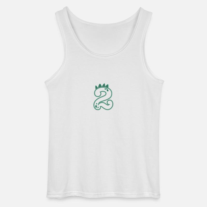 Zahl 2 - Gildan Männer Tank Top - Weiß