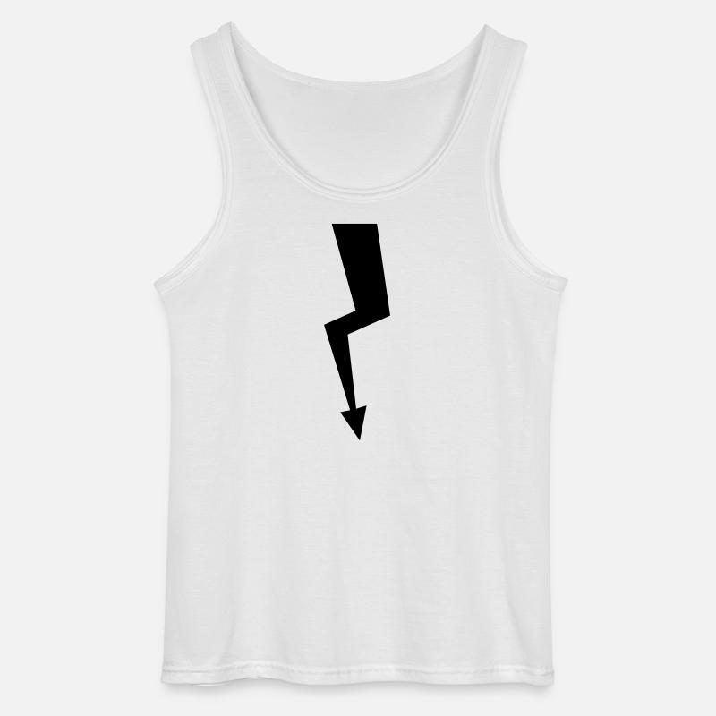 Lightning - Gildan Men’s Tank Top - white