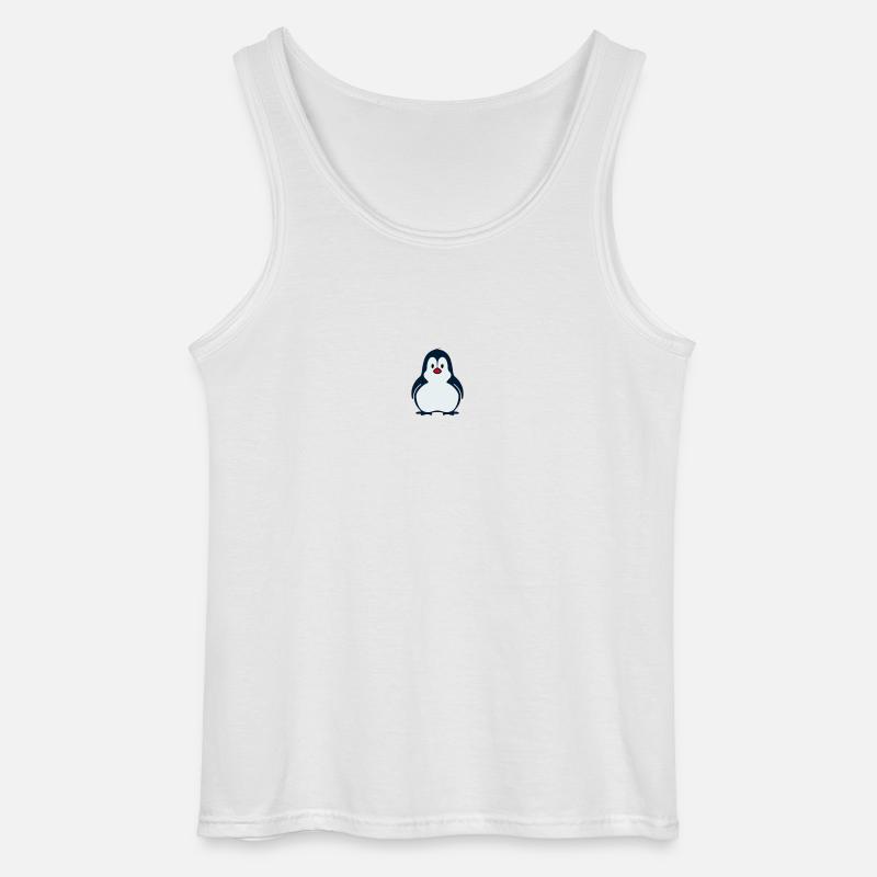 Kleiner Pinguin - Gildan Männer Tank Top - Weiß