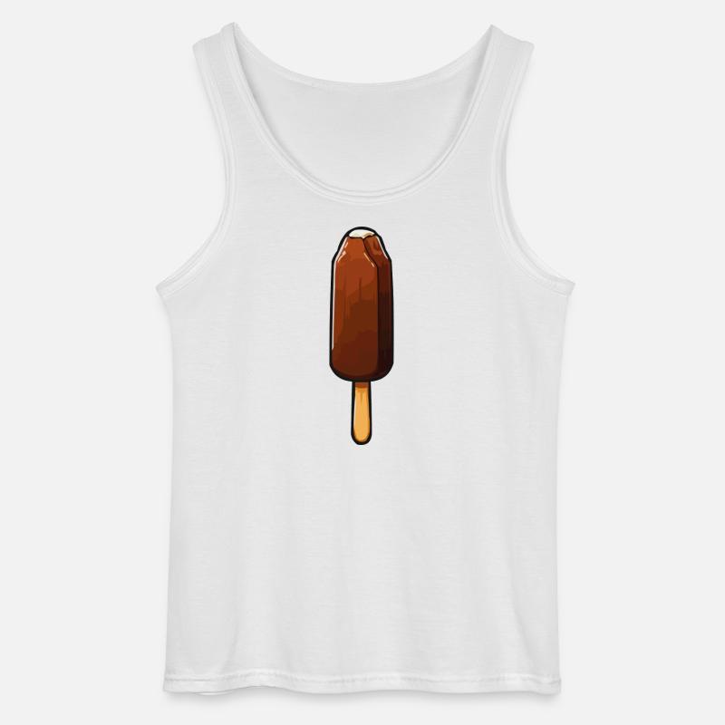 Schokoladen Eis Cartoon - Gildan Männer Tank Top - Weiß
