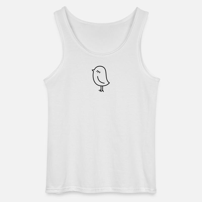Spatz Vogel – Piepmatz Küken Tweet Vögelchen - Gildan Männer Tank Top - Weiß
