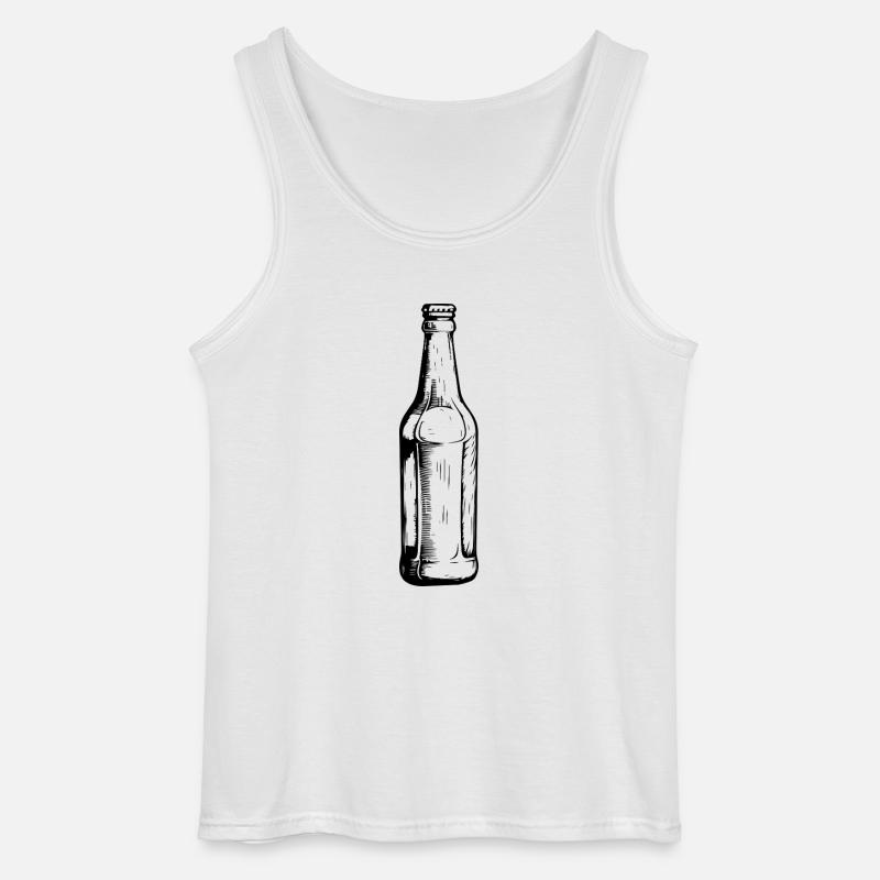 Bierflasche Bier - Gildan Männer Tank Top - Weiß