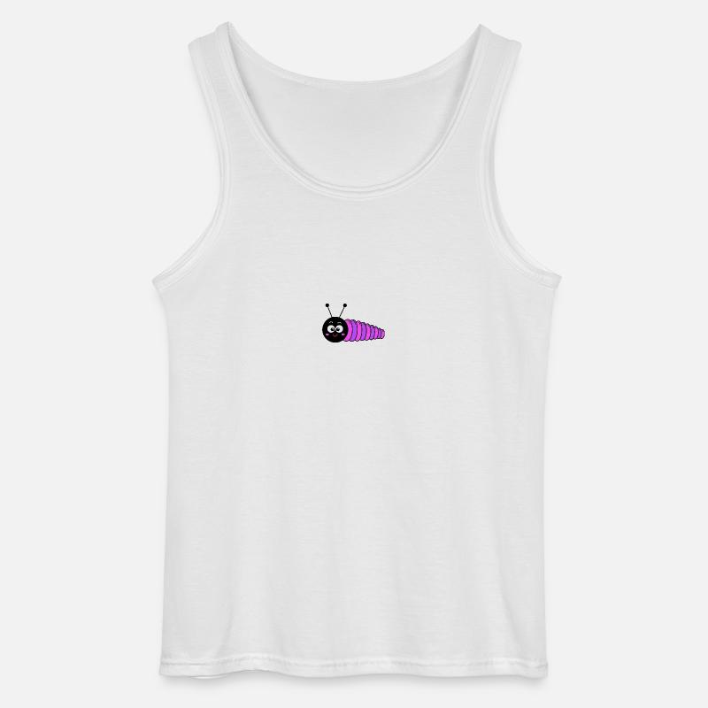 Raupe - Gildan Männer Tank Top - Weiß