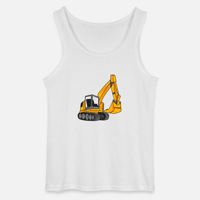 Bagger Baggerfahrer Geschenk - Gildan Männer Tank Top - Weiß