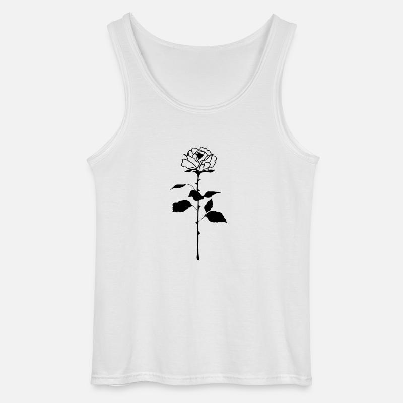 Rose - Gildan Männer Tank Top - Weiß
