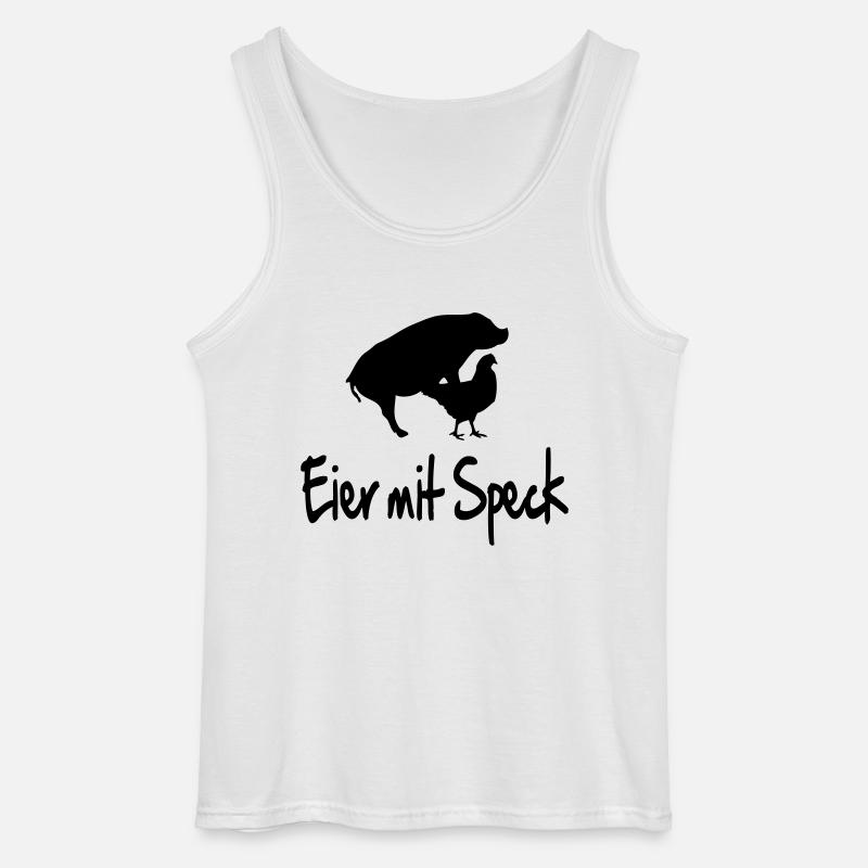 eier_mit_speck - Gildan Men’s Tank Top - white