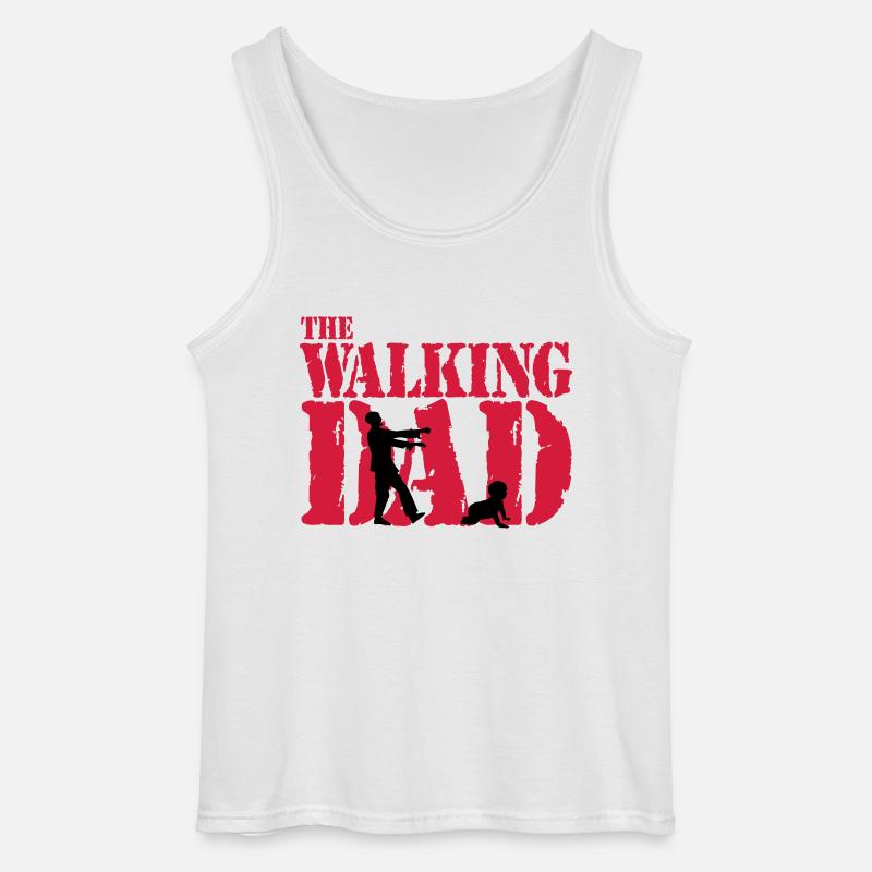 WALKING DAD - Gildan Männer Tank Top - Weiß