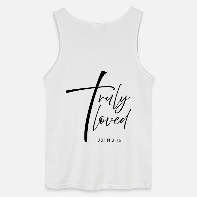 CROSS truly loved - Gildan Männer Tank Top - Weiß