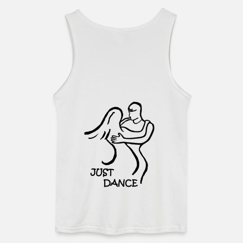 ZOUK-TANZ-GESCHENK JUST DANCE - Gildan Männer Tank Top - Weiß