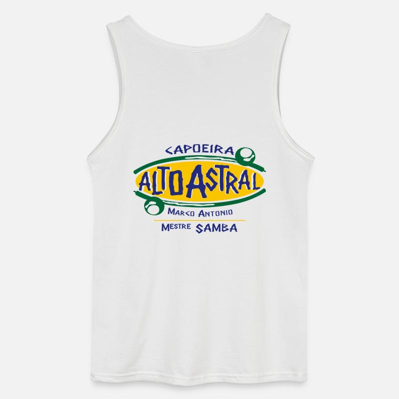 logo_mestre_Samba - Gildan Männer Tank Top - Weiß