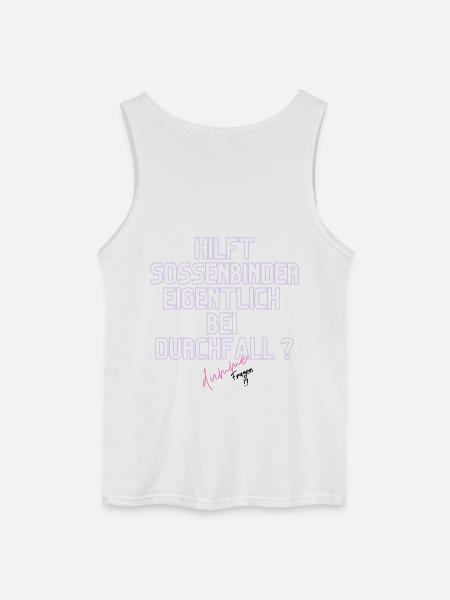 Durchfall Humor Neontext - Gildan Männer Tank Top - Weiß