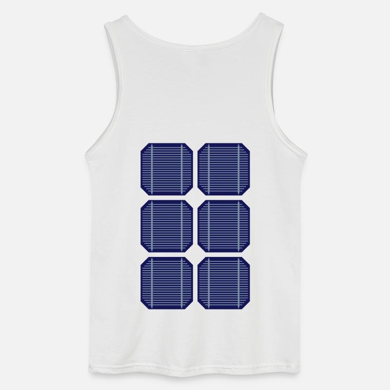 Solarzellen - Gildan Männer Tank Top - Weiß