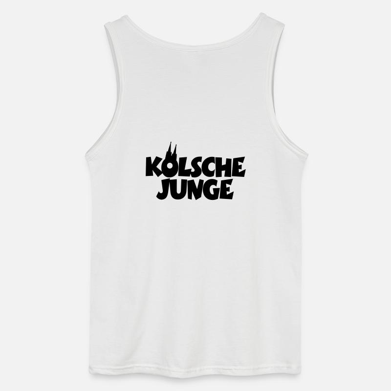 Kölsche Junge - Kölner Jungs aus Köln - Gildan Männer Tank Top - Weiß