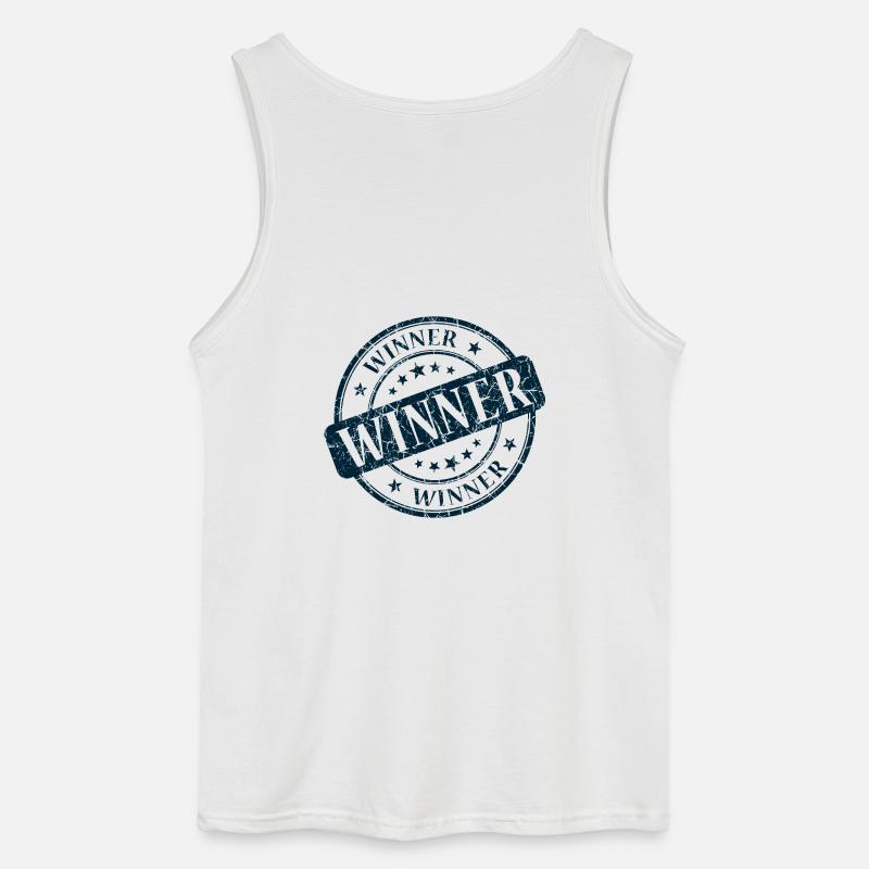 Gewinner, Gewinner, Beste, Gewinner, Beste - Gildan Männer Tank Top - Weiß