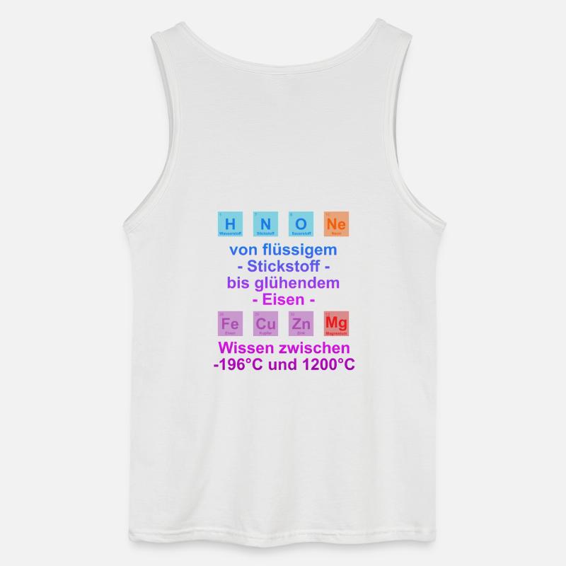 Unispruch "auf Temperatur" Geschenk, Studenten - Gildan Männer Tank Top - Weiß