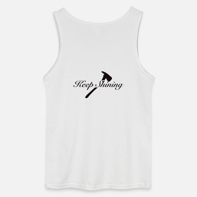 Keep Shining - Gildan Men’s Tank Top - white
