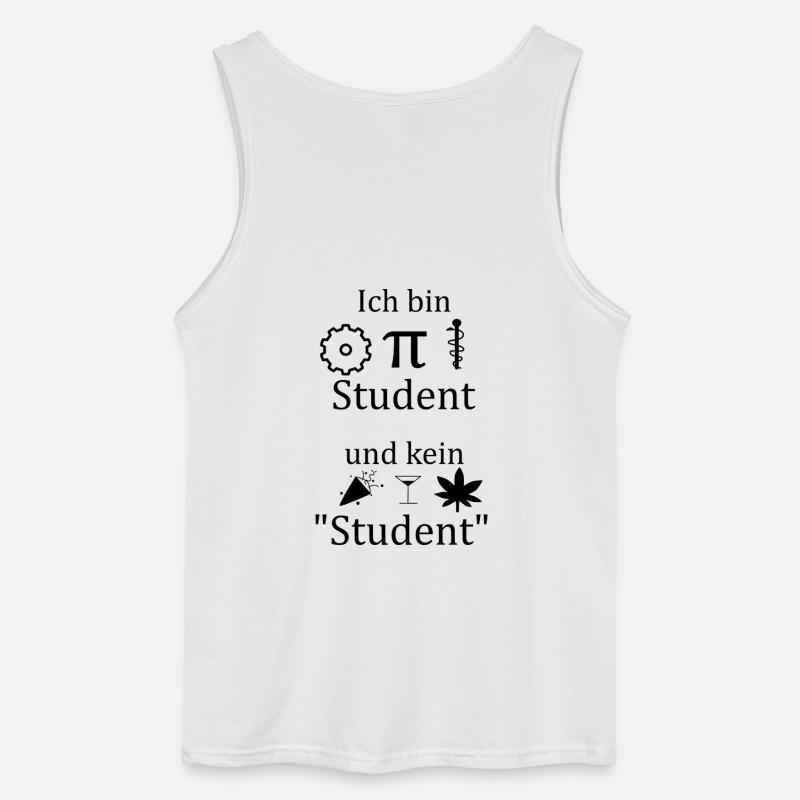 Unispruch "Ich bin MINT Student" Studenten - Gildan Männer Tank Top - Weiß