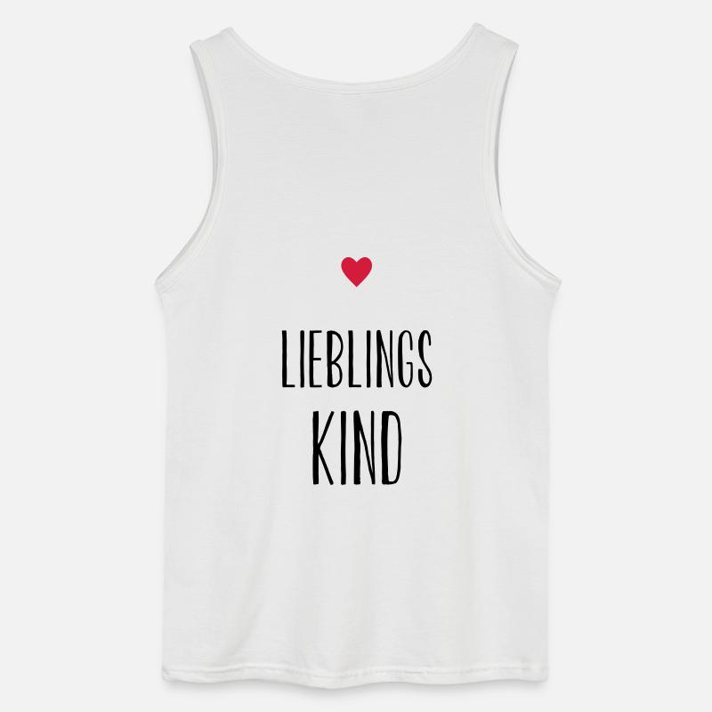 Kind Lieblingskind Herz Geschenk Geschenkidee - Gildan Männer Tank Top - Weiß