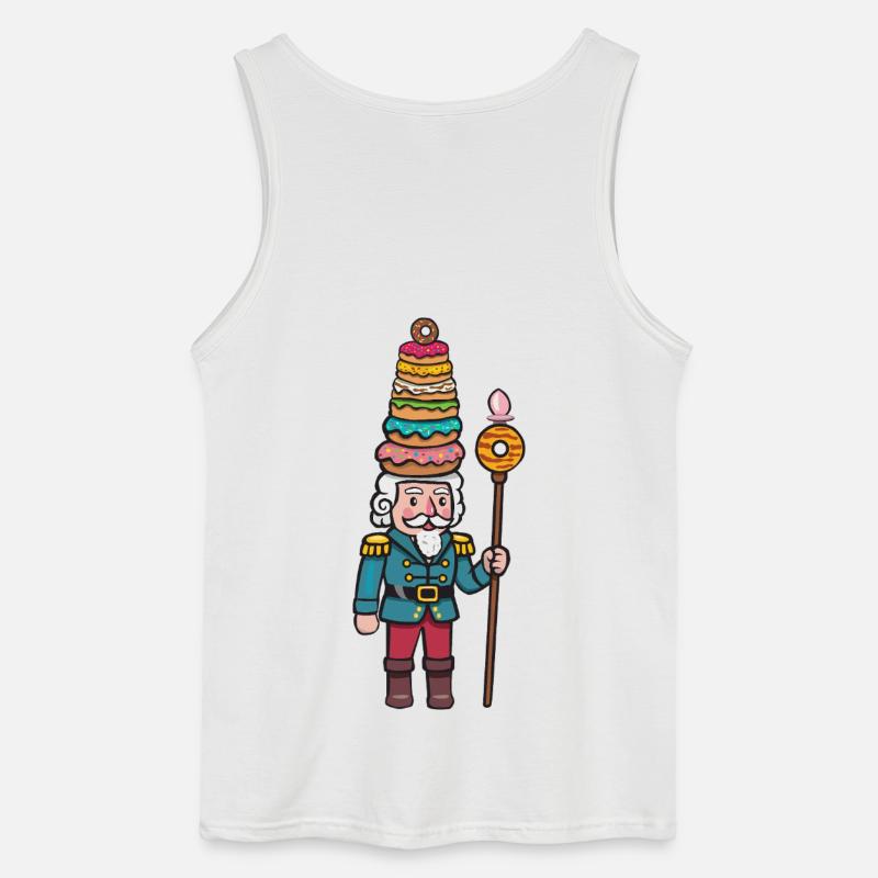 donut cracker nutcracker - Gildan Men’s Tank Top - white