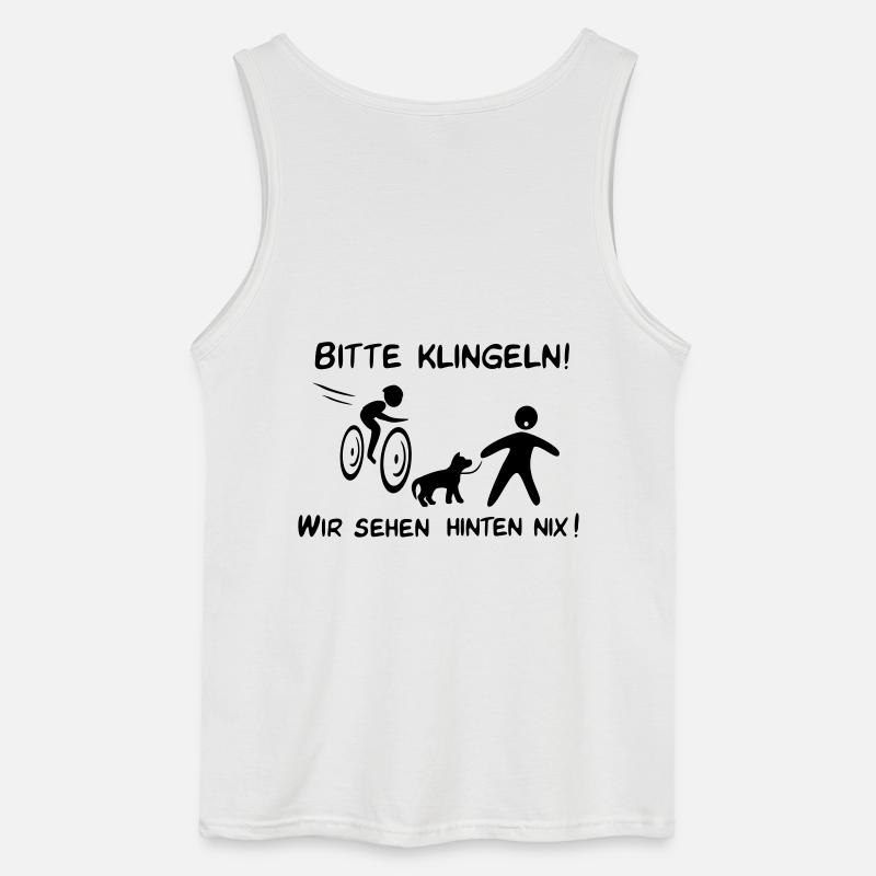 Bitte klingeln! Radfahrer-Kind - Gildan Männer Tank Top - Weiß