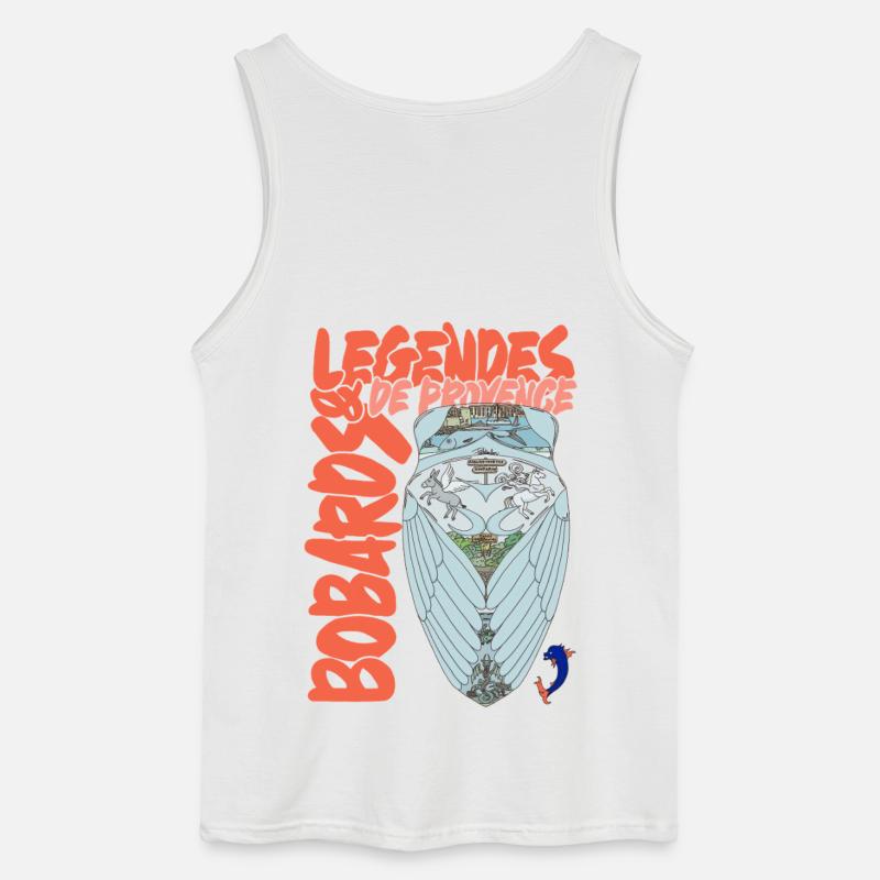 Legenden der Provence Cicada - Gildan Männer Tank Top - Weiß
